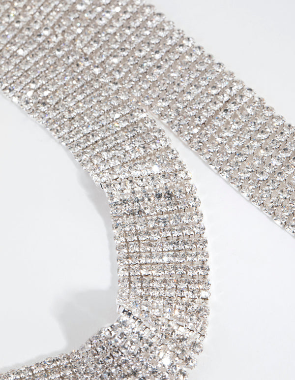 Silver Cupchain Scarf Necklace