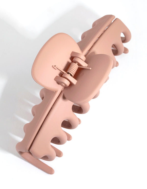 Coral Acrylic Large Bar Claw