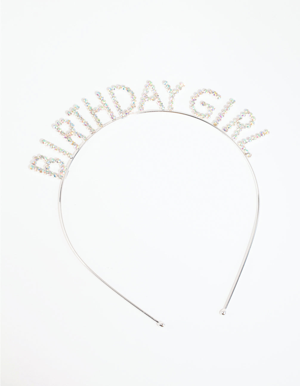Kids Silver Diamante Birthday Tiara