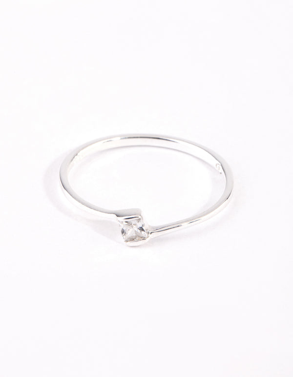 Sterling Silver Cubic Zirconia Ring