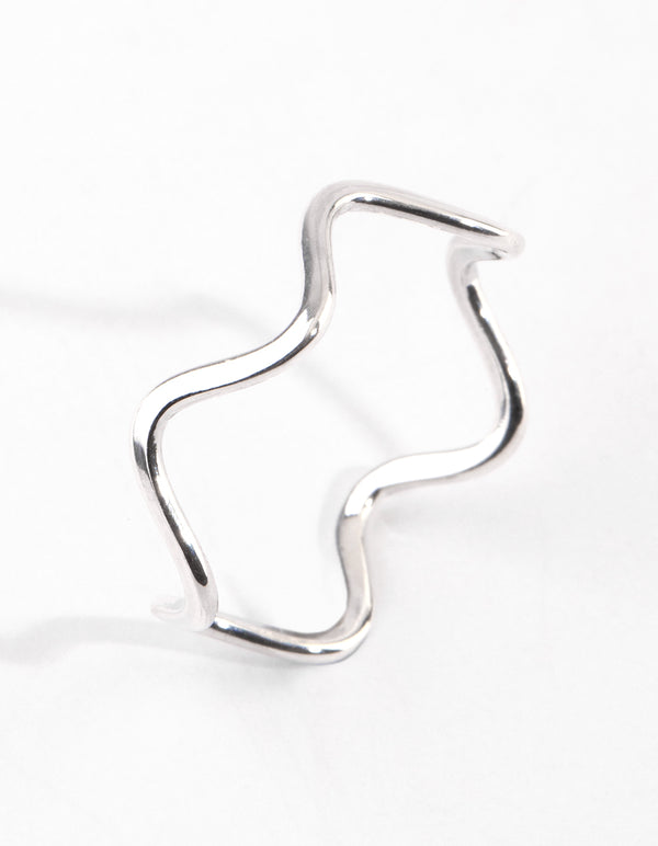 Sterling Silver Squiggle Ring