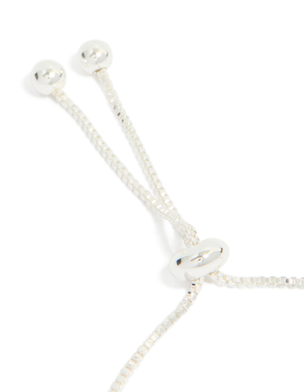 Silver Cubic Zirconia Square Halo Toggle Bracelet