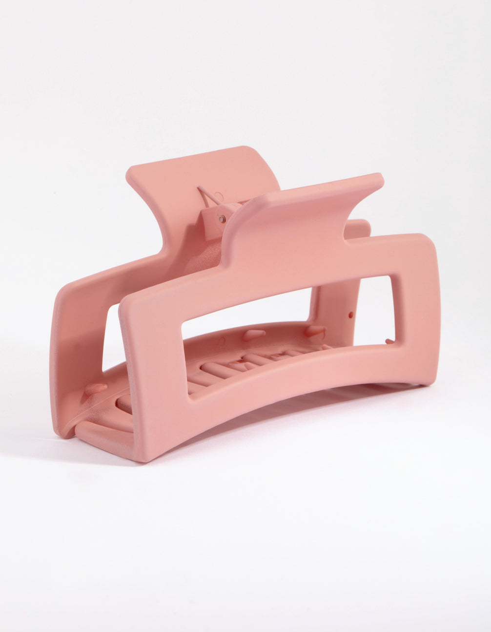 Large Rectangular Blush Hair Claw Clip