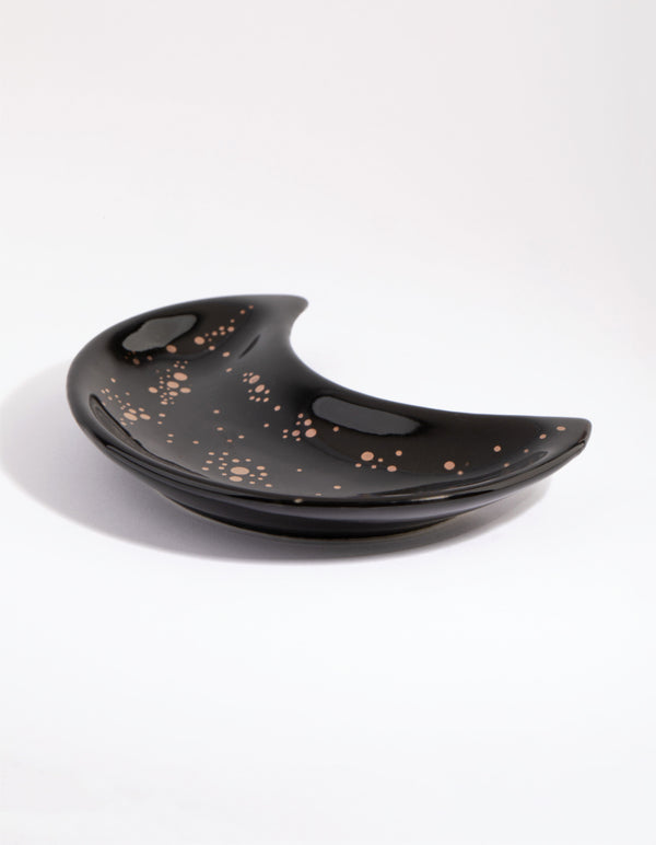 Black Moon Ceramic Trinket Tray