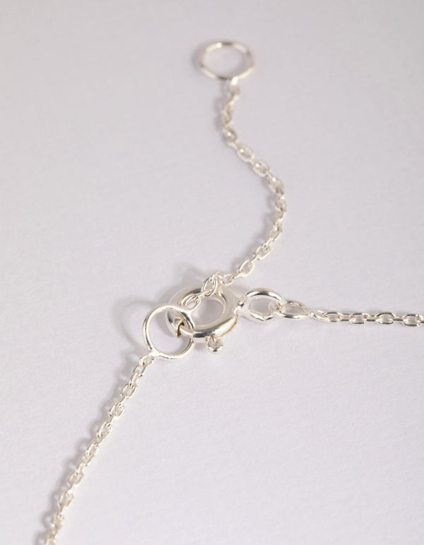 Sterling Silver Eye Stamp Coin Bracelet