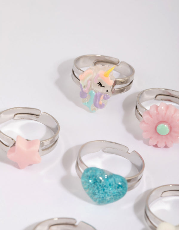 Kids Heart Ring 6-Pack