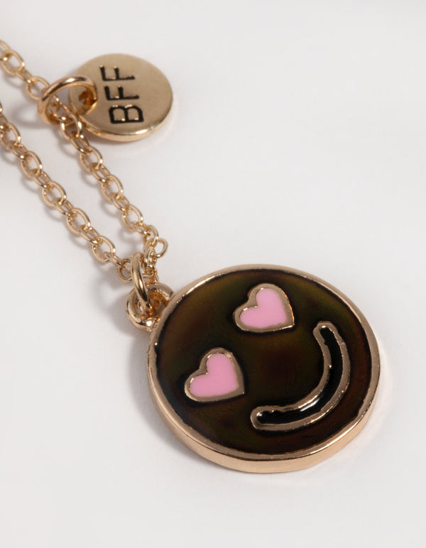 Kids Mood Best Friend Necklace Set
