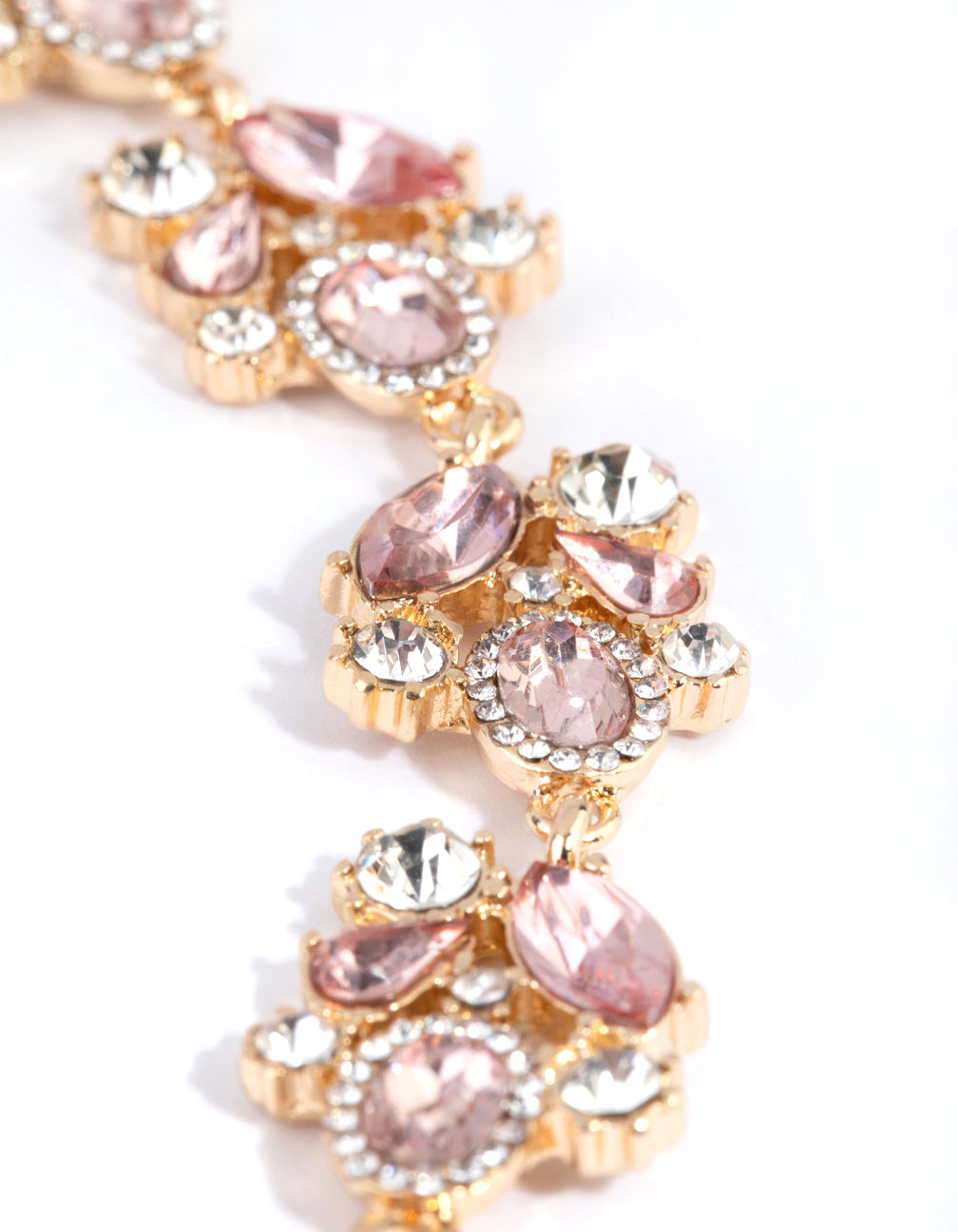 Gold Mixed Stone Collar Necklace