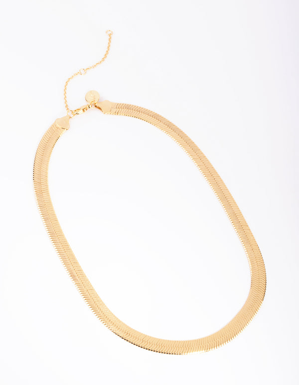 Gold Plated Snake Chain Necklace