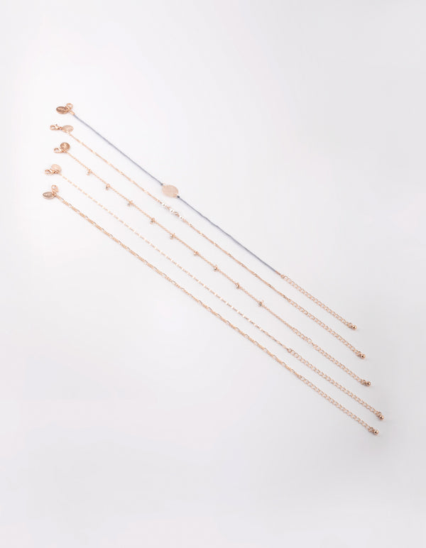Rose Gold Cord Choker