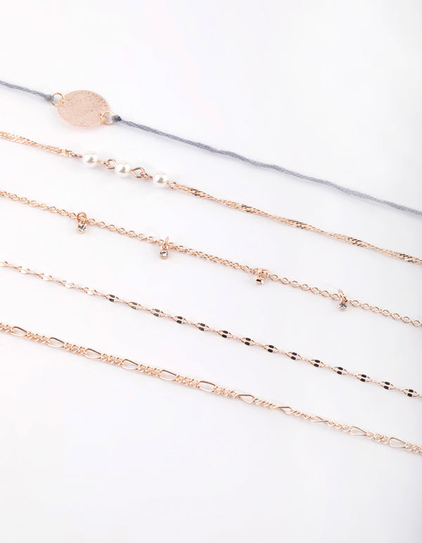 Rose Gold Cord Choker
