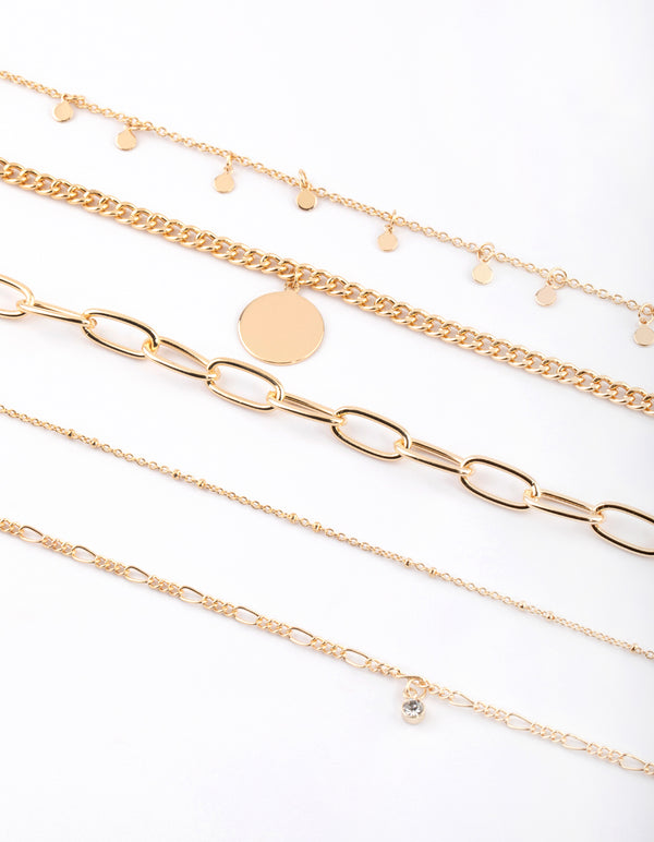 Gold Disc Choker