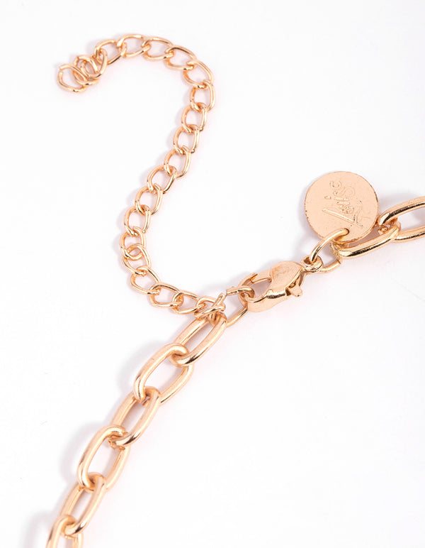 Brown Wooden Layered Necklace