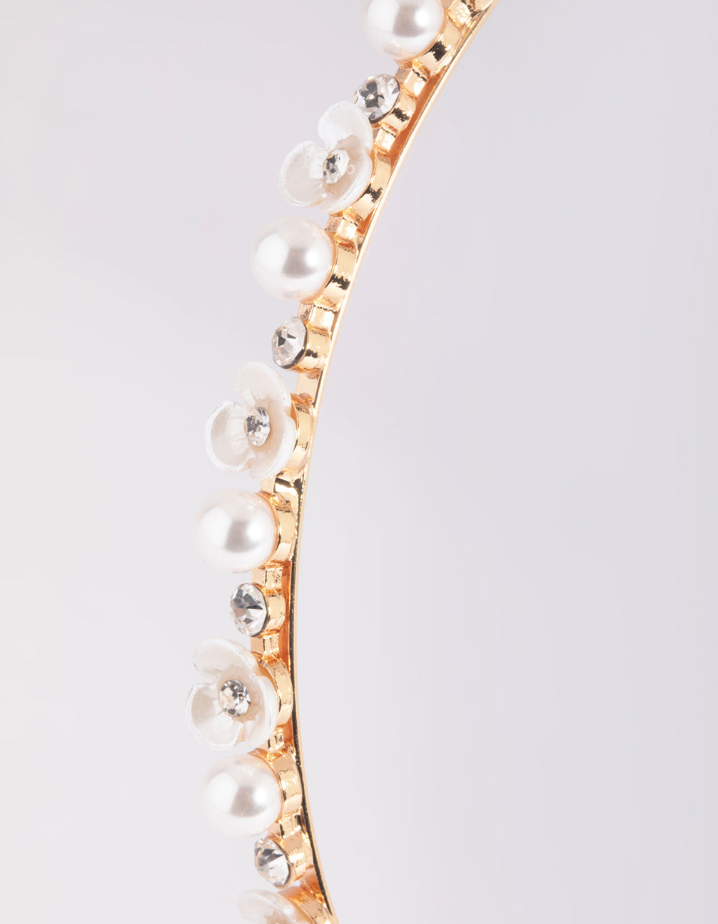 Pearl & Flower Headband