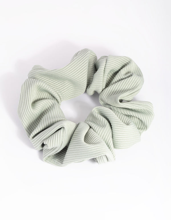 Sage Ribbed Scrunchie