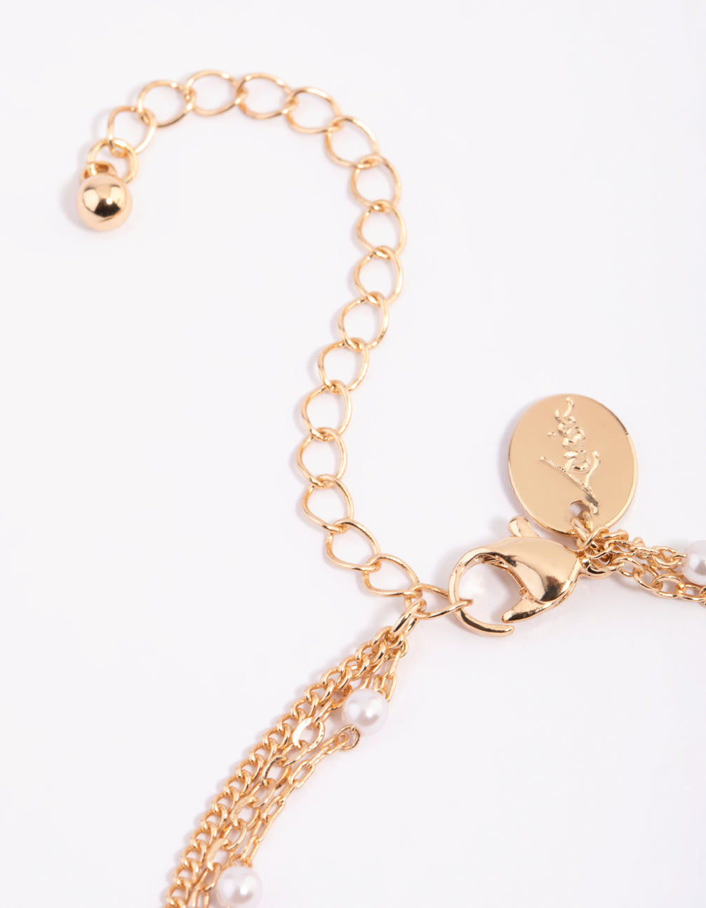 Gold Cubic Zirconia Pearl Anklet Pack