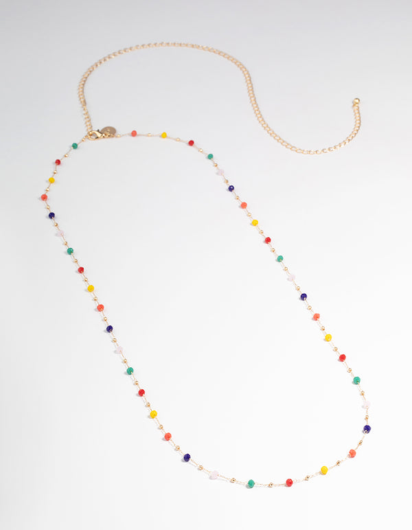 Rainbow Beaded Waist Chain