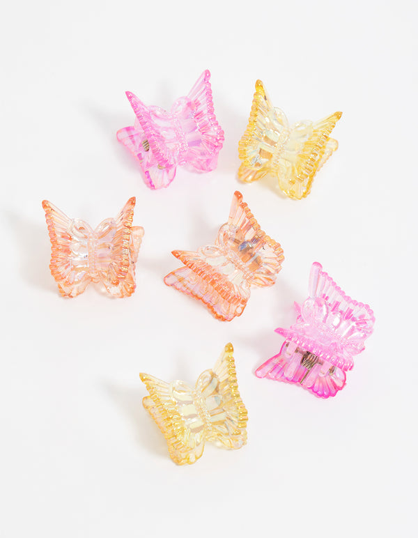 Bright Butterfly Mini Claw Clip 6-Pack