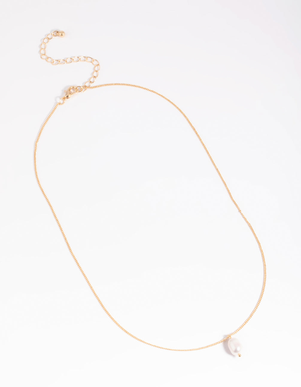 Gold Freshwater Pearl Necklace