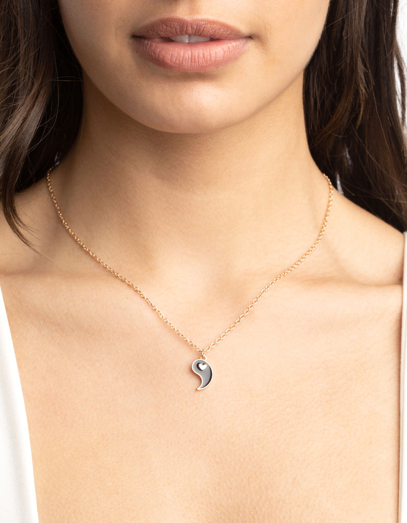 Gold Heart Yin Yang Necklace Pack - Lovisa