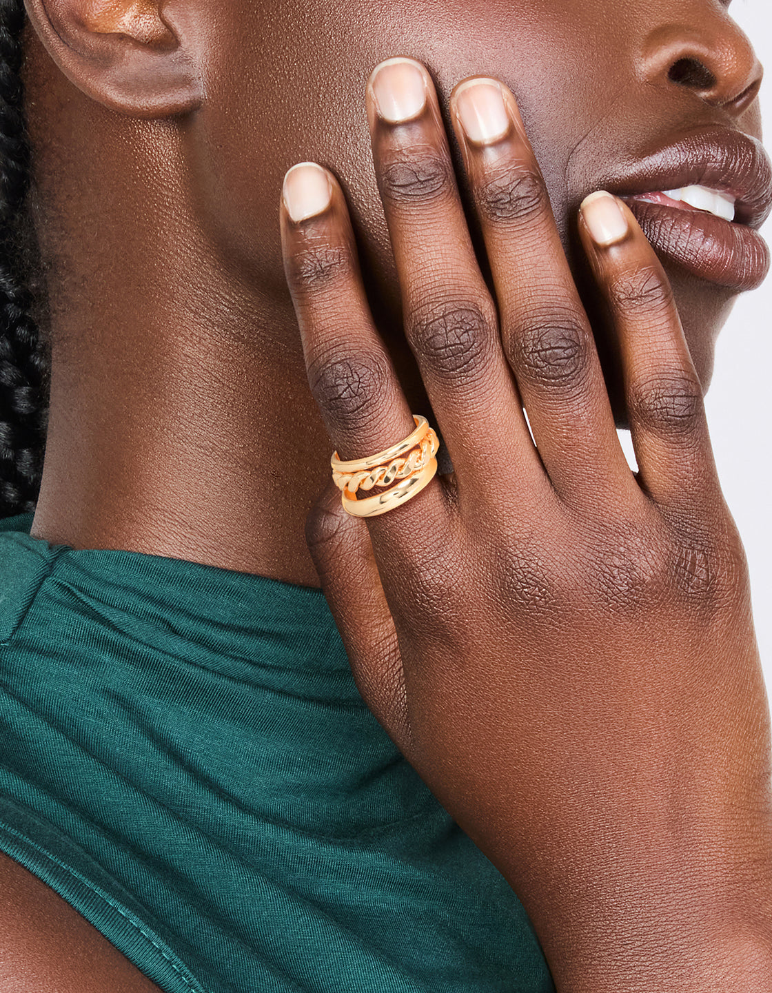Gold Twisted Ring Stack Pack