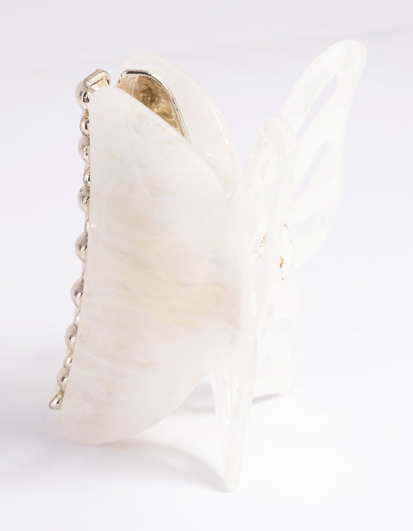 White Marble Butterfly Claw