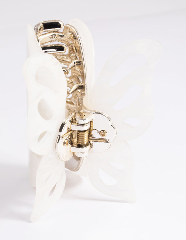 White Marble Butterfly Claw