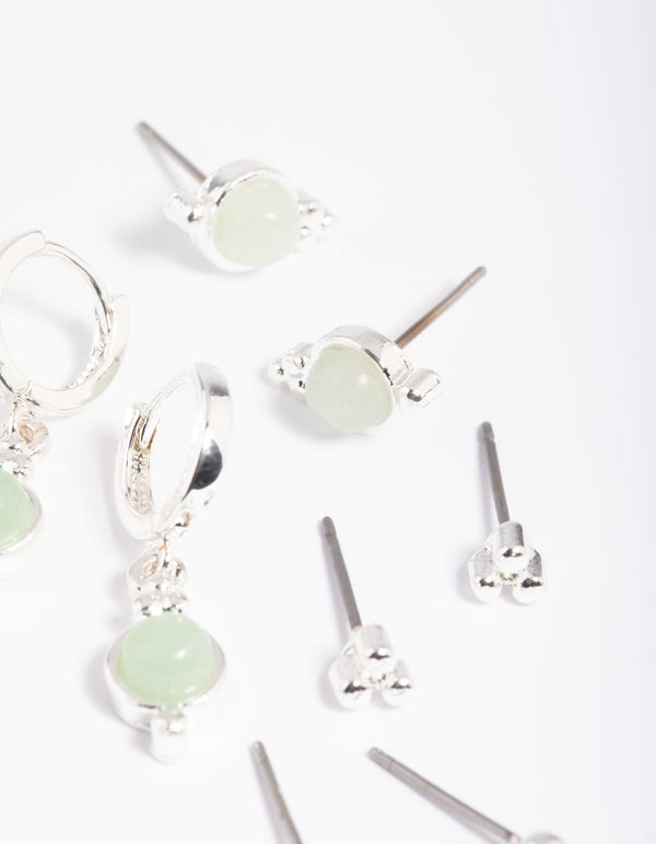 Green Amazonite Earring Stack Pack