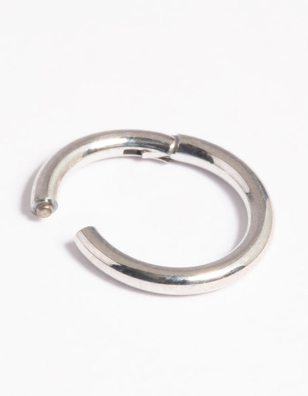 Platinum Plated Titanium Clicker Ring