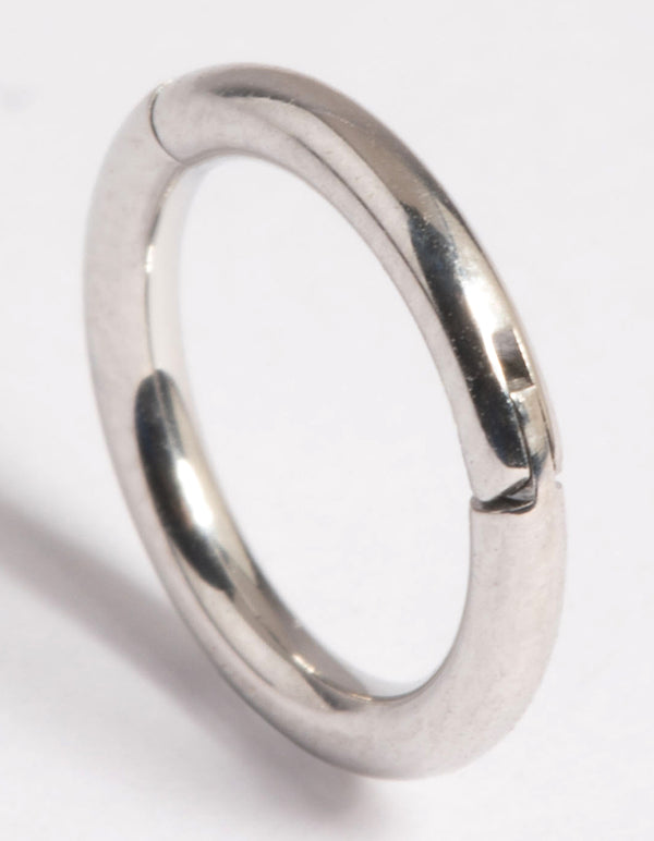 Platinum Plated Titanium Clicker Ring