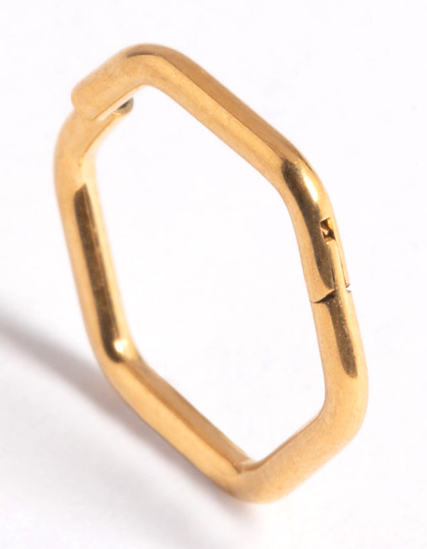 Gold Plated Titanium Clicker Ring