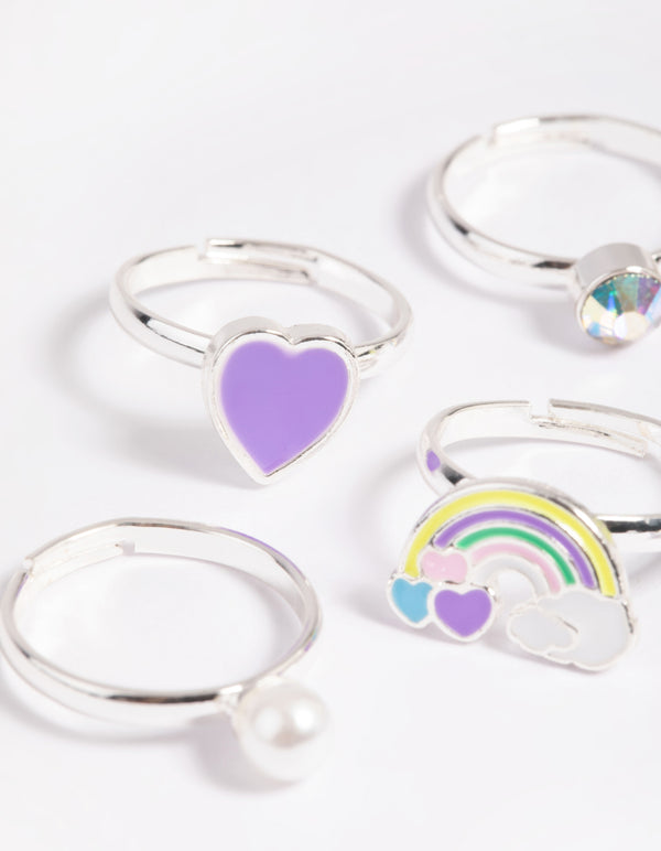 Kids Fluro Daisy Ring 6-Pack