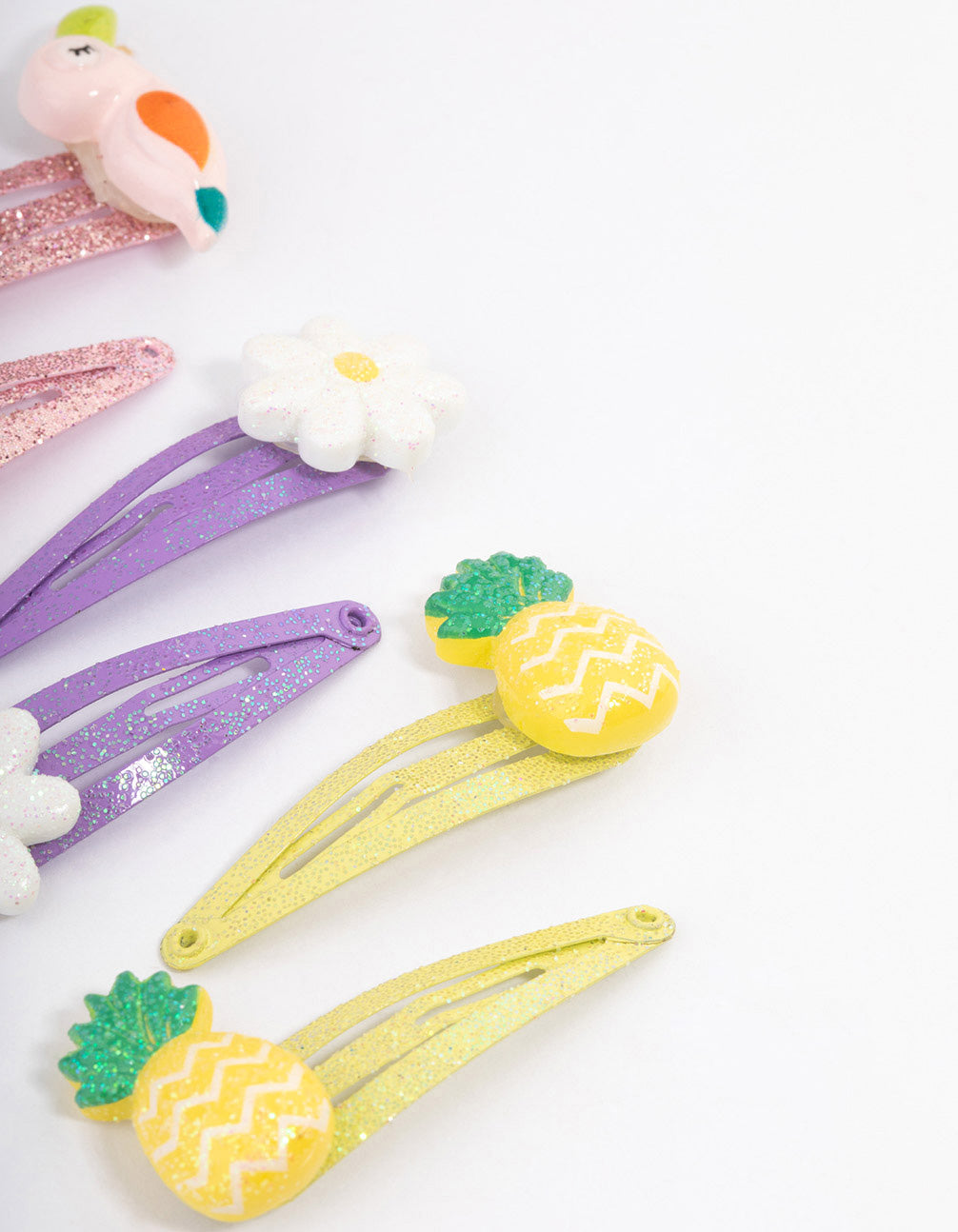 Kids Colourful Tropicana Snap Clips