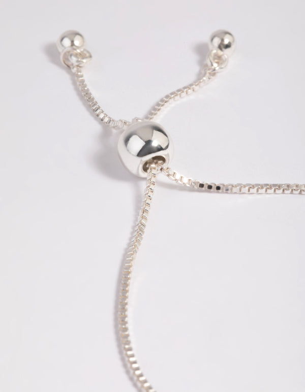 Silver Plated Amethyst Toggle Bracelet