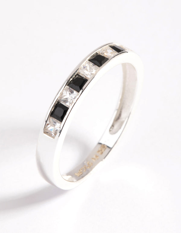 Sterling Silver Cubic Zirconia Band Ring