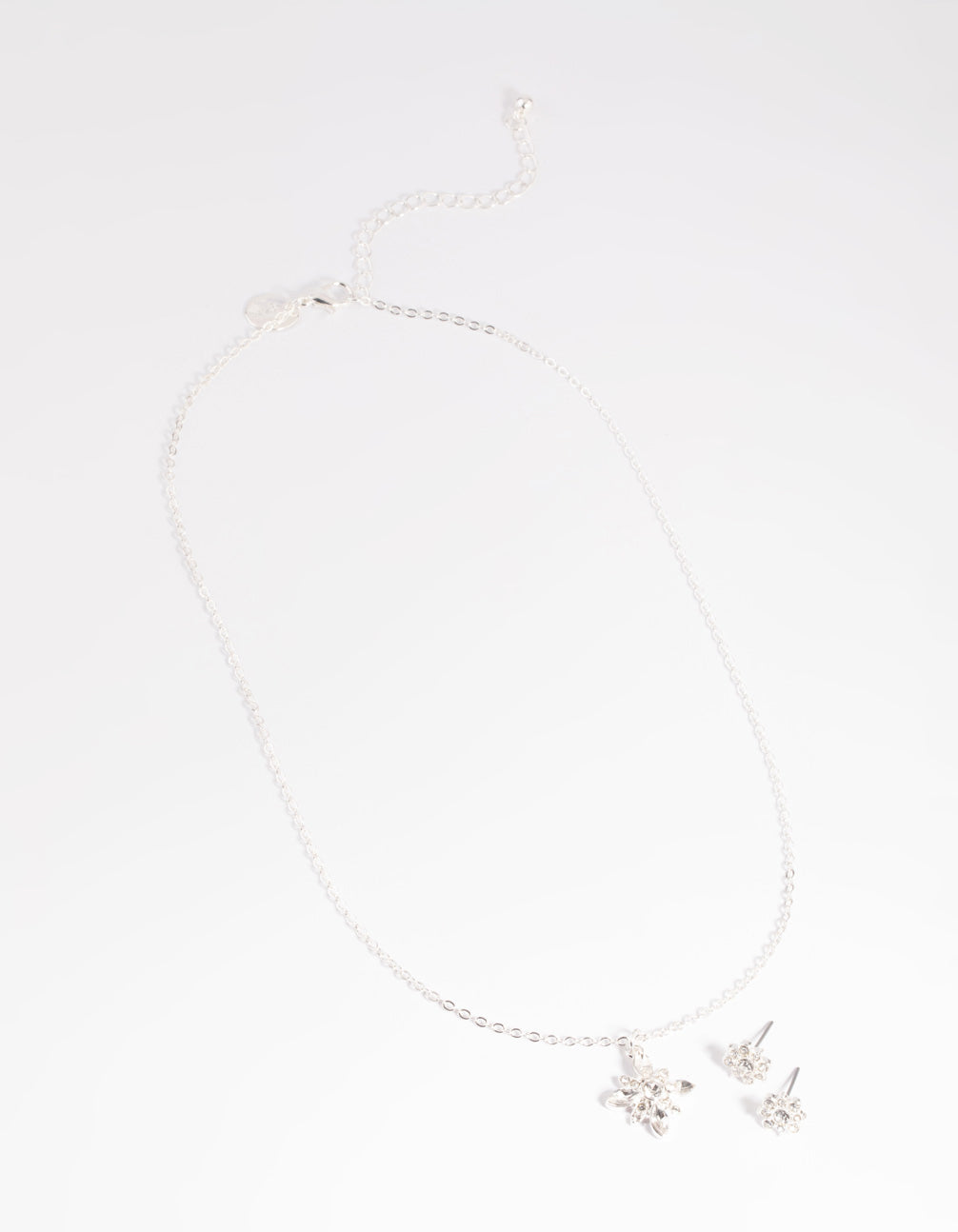 Pretty Flower Necklace & Earrings Set