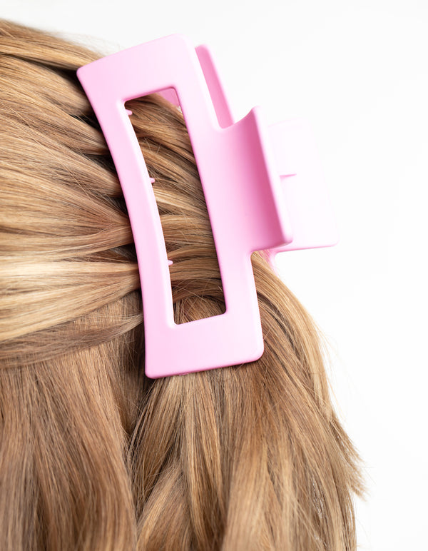 Large Pink Claw Clip