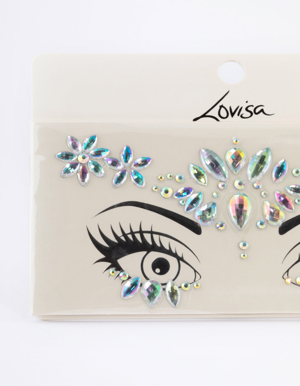 Iridescent Statement Face Jewels