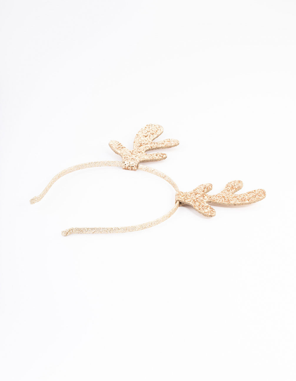 Kids Fabric Glitter Mini Antler Headband