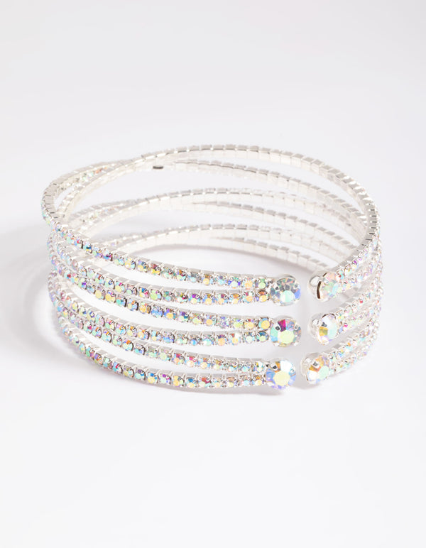 Silver Zig Zag Open Wrist Cuff