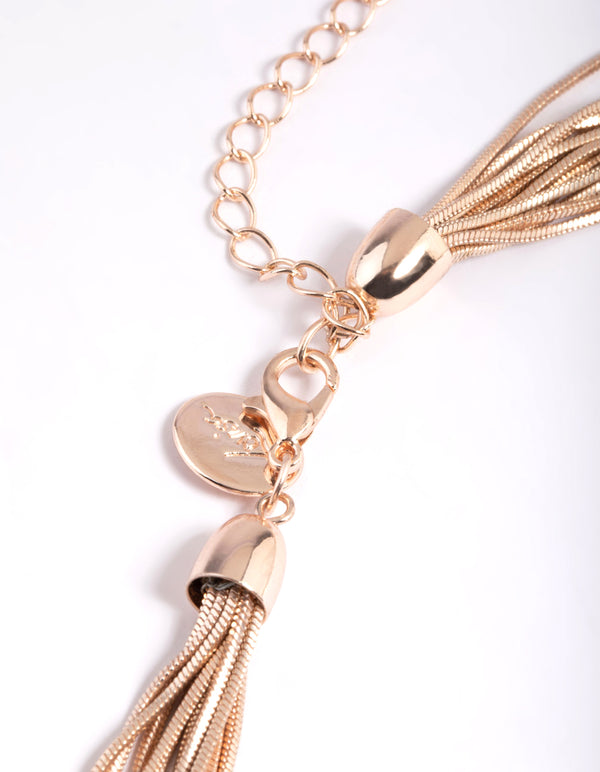 Rose Gold Coated Chain Necklace