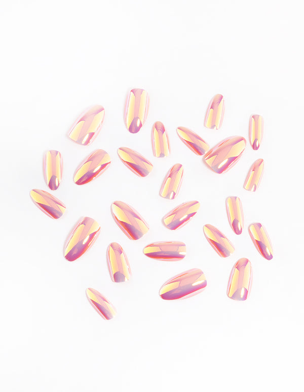 Iridescent Press On Nails