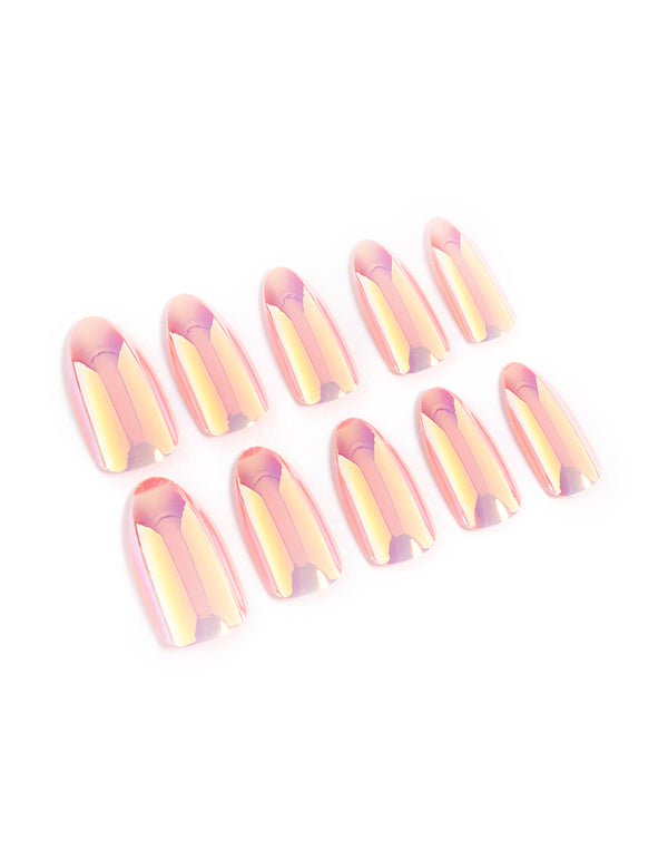 Iridescent Press On Nails