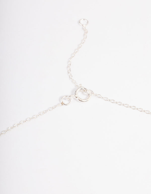 Sterling Silver Enamel Heart Pendant Necklace