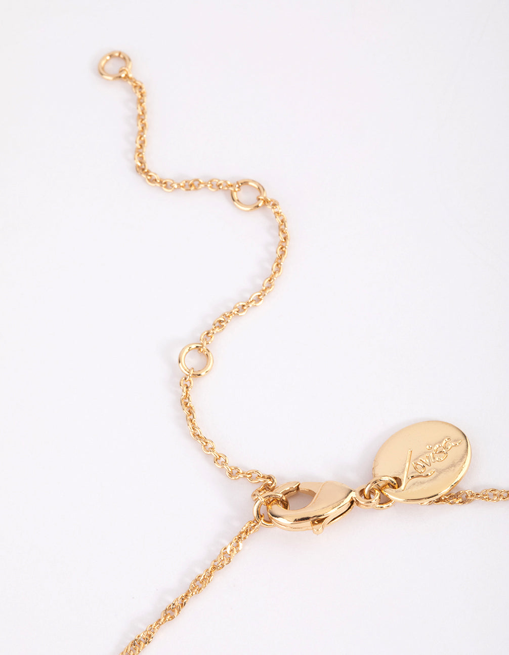 Gold Plated Clear Quartz Shard Twist Necklace