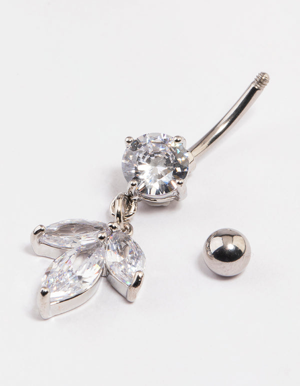 Surgical Steel Petal Drop Belly Ring