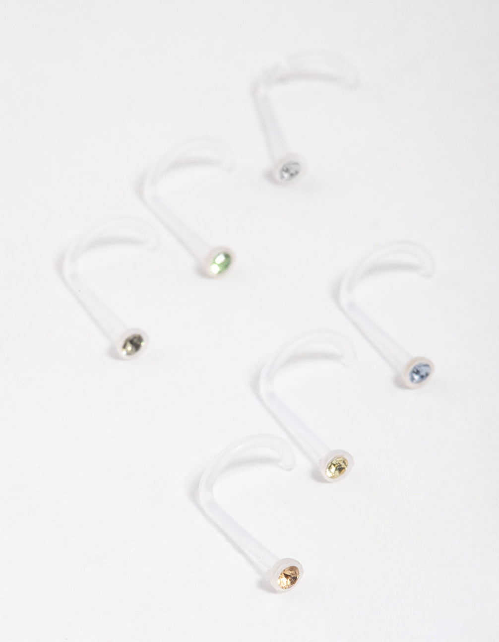 Surgical Steel Assorted Nose Studs 6-Pack