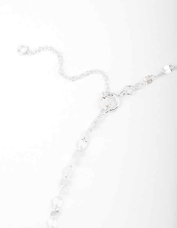 Sterling Silver Mirror Link Choker