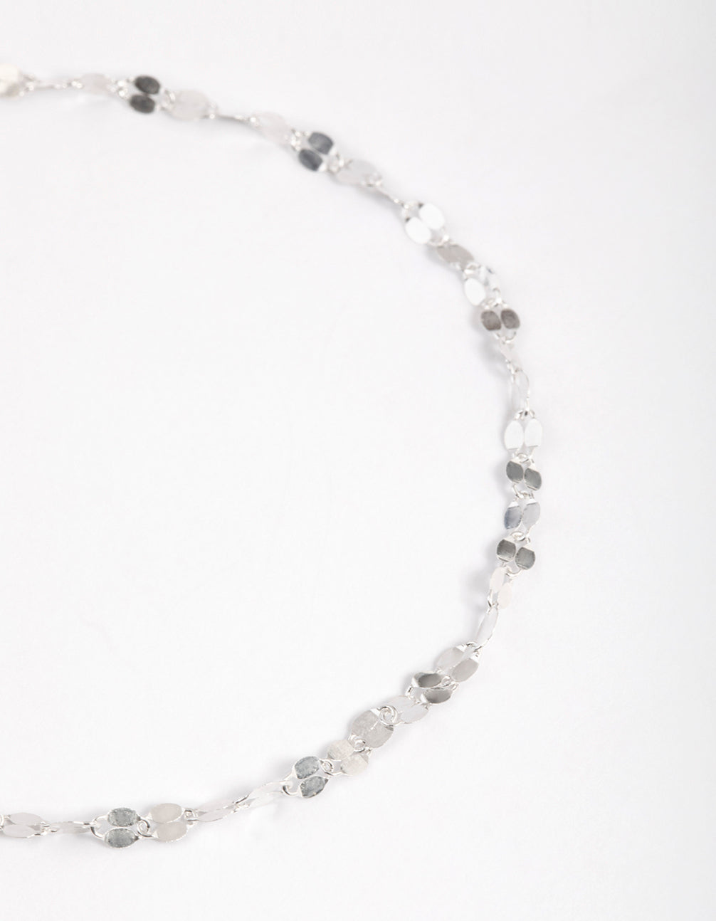 Sterling Silver Mirror Link Bracelet