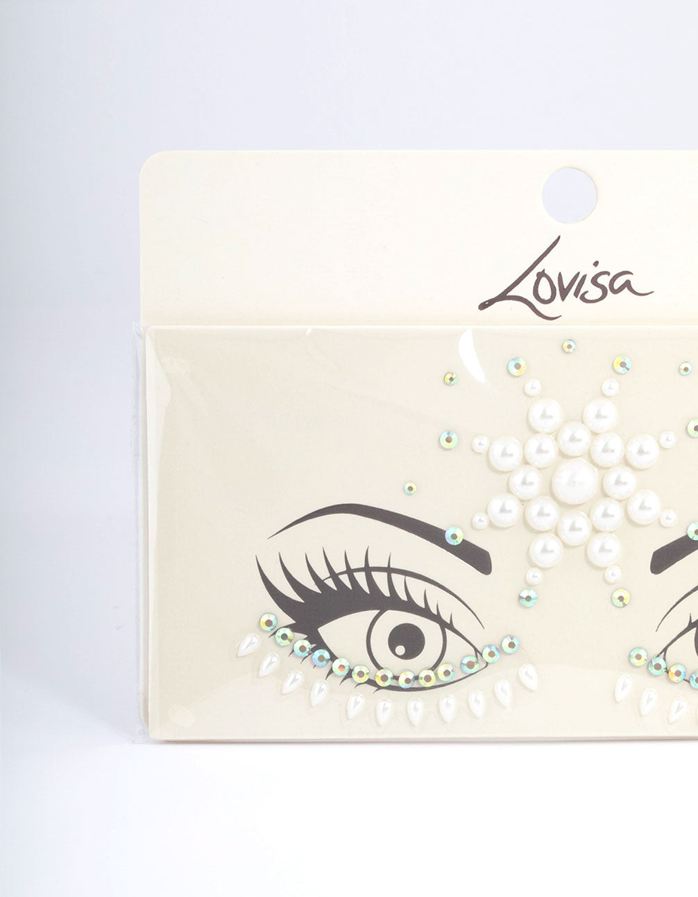 Acrylic Pearl Cluster Face Jewels
